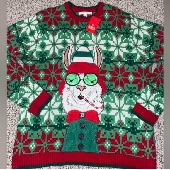 NWT CELEBRATE TOGETHER CHRISTMAS SWEATER SIZE XL - Picture 1 of 4